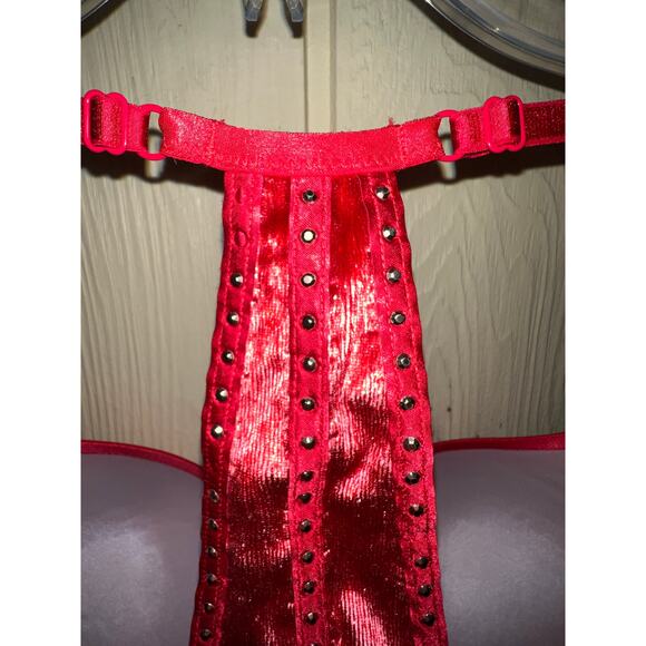 36B Victoria's Secret Bra Very Sexy Padded Push Up Red Satin Valentine's Day - Picture 5 of 8